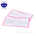 Carte di laminazione Matt di colore rosa personalizzate